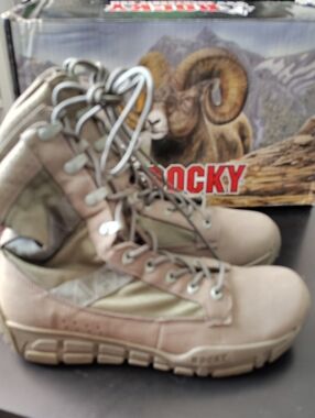 Rocky Sage Green Tactical Lace-Up Boots Size 9.5